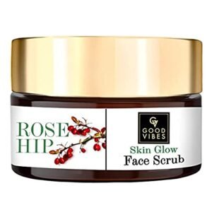 Avoka Naturals Good Vibes Rosa Mosqueta Skin Glow Face Scrub -100g