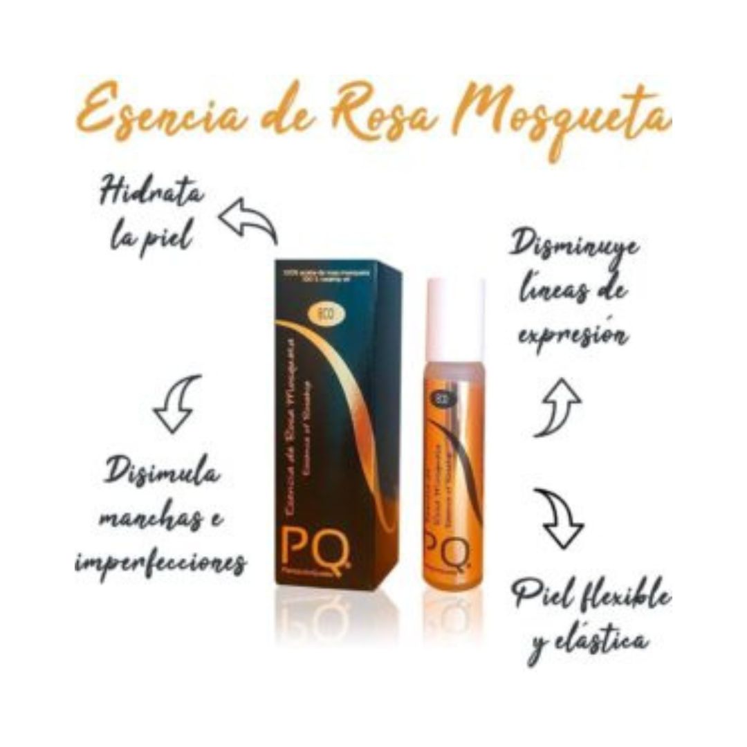 Aceite de Rosa Mosqueta ECO, 100% puro, prensado en frío, envasado en España – Esencia PQ