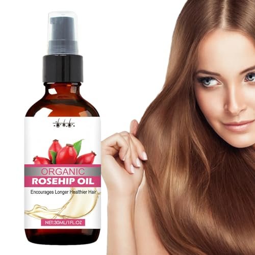 Aceite rosa mosqueta para cabello denso, aceite...